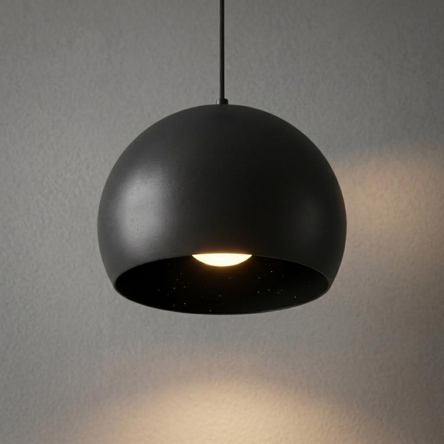 Полилей на кабел SOOL 1xE27/15W/230V Ø 27 см черен