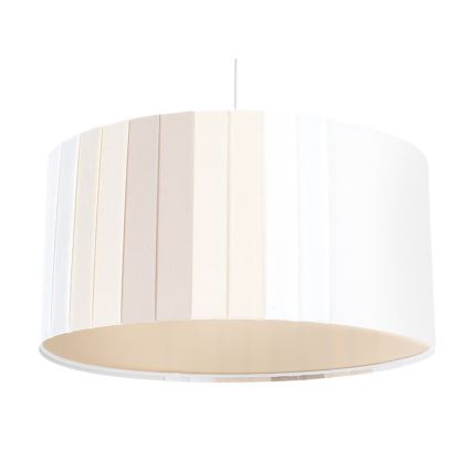 Полилей на кабел STRIPES 1xE27/60W/230V Ø 40 см кремав