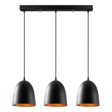 Полилей на кабел TATTOO 3xE27/40W/230V черен