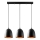 Полилей на кабел TATTOO 3xE27/40W/230V черен