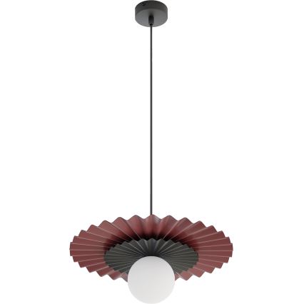 Полилей на кабел UMBRA 1xG9/8W/230V черен/червен