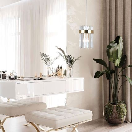 Полилей на кабел VETRO 1xE14/10W/230V златен