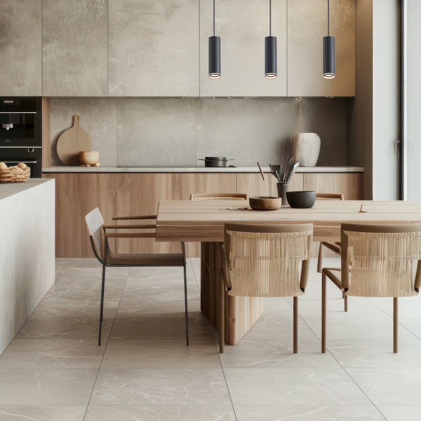 Полилей на кабел за релсова система PIPE 3xGU10/10W/230V черен