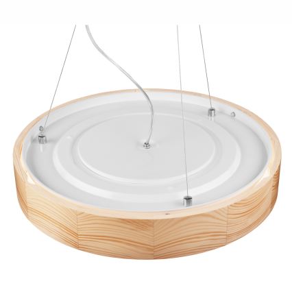 Полилей на кабел NATURAL 3xE27/60W/230V ? 47 см борова дървесина