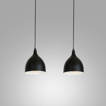 Полилей на кабел NOAK 2xE27/15W/230V черен