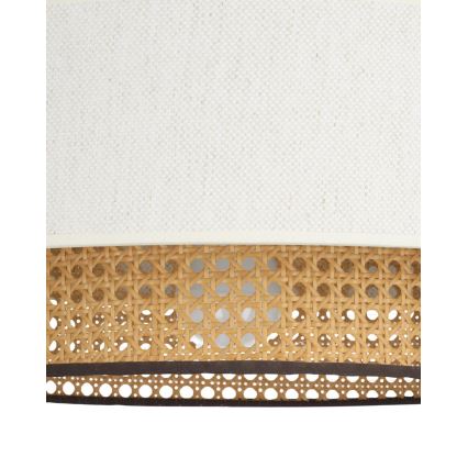 Полилей с окачване на кабел NATIA 1xE27/60W/230V Ø 45 см бял/кафяв