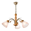 Полилей с верига TULIPAN 3xE27/60W/230V бук
