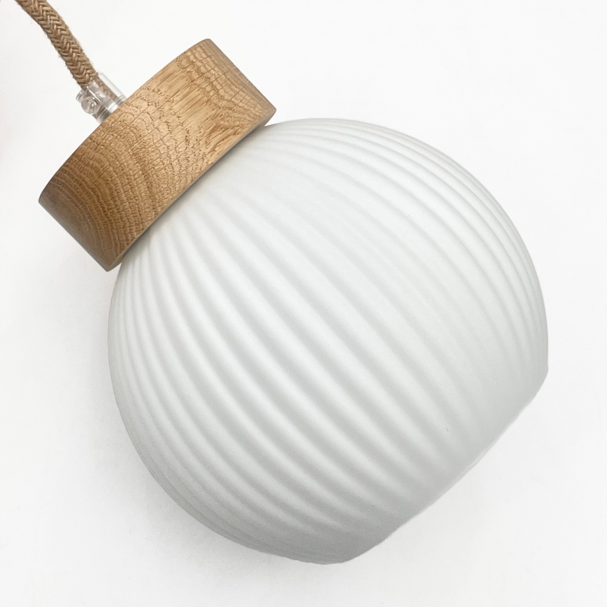 Полилей с кабел LOOMIS 5xE27/15W/230V 130 cm бежов/дъб