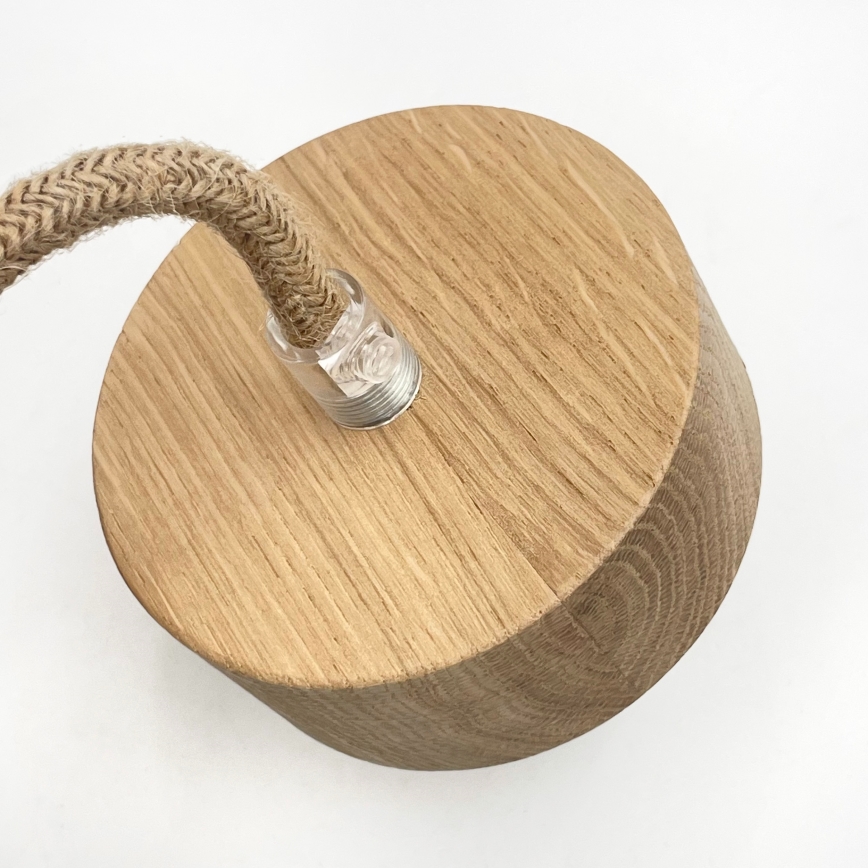 Полилей с кабел LOOMIS 5xE27/15W/230V 130 cm бежов/дъб