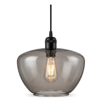 Полилей с кабел SEVENTIES E27/40W/230V опушено/сиво