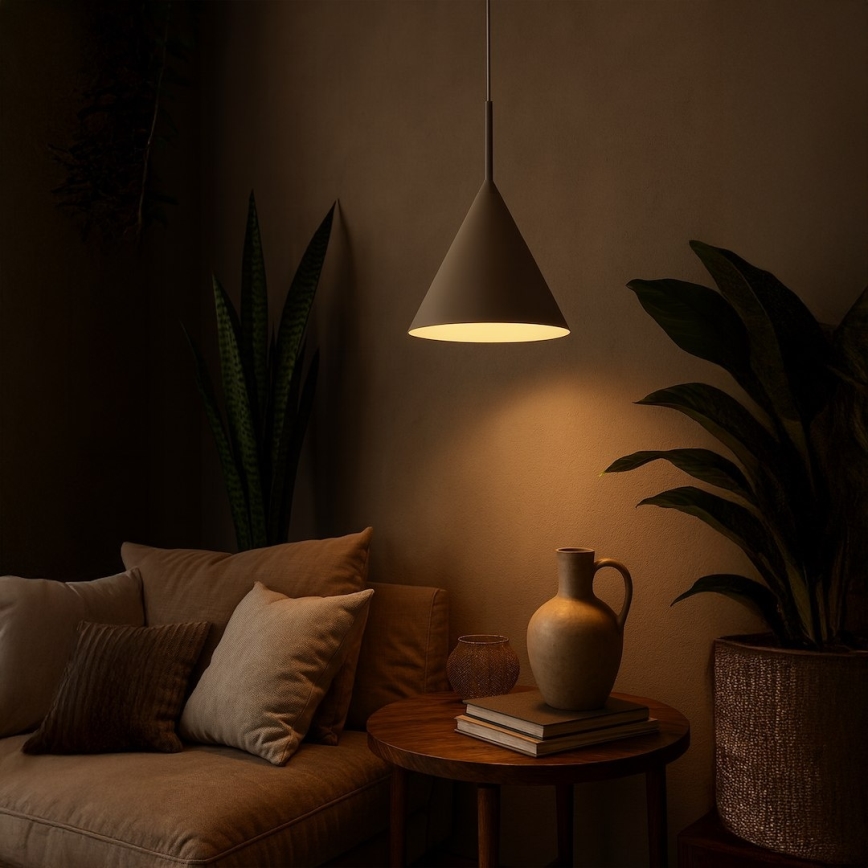 Полилей с кабелно окачване CAPITAL, 1xGX53/15W/230V, Ø 32 см, таупе