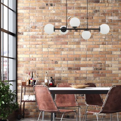 Полилей с кабелно окачване MADDIE 5xE14/5W/230V черен