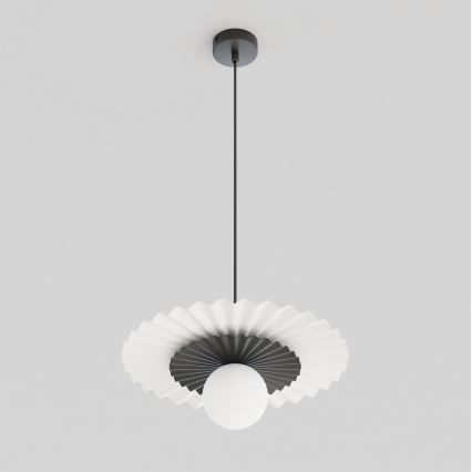 Полилей с кабелно окачване UMBRA 1xG9/8W/230V черен/бял