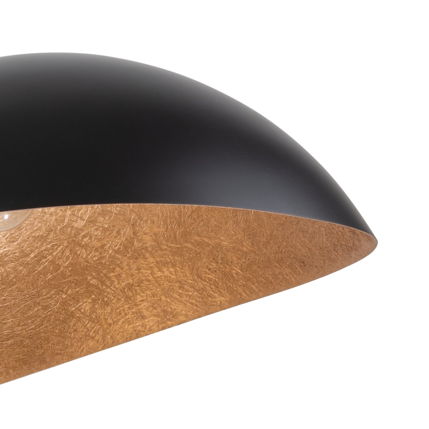 Полилей на кабел SPACE 2xE27/60W/230V черен/меден