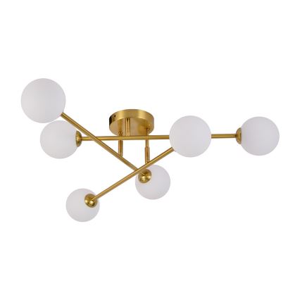Полилей тип плафон DORADO 6xG9/28W/230V, златен