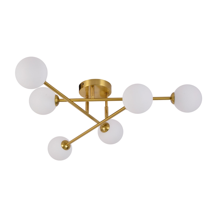 Полилей тип плафон DORADO 6xG9/28W/230V, златен