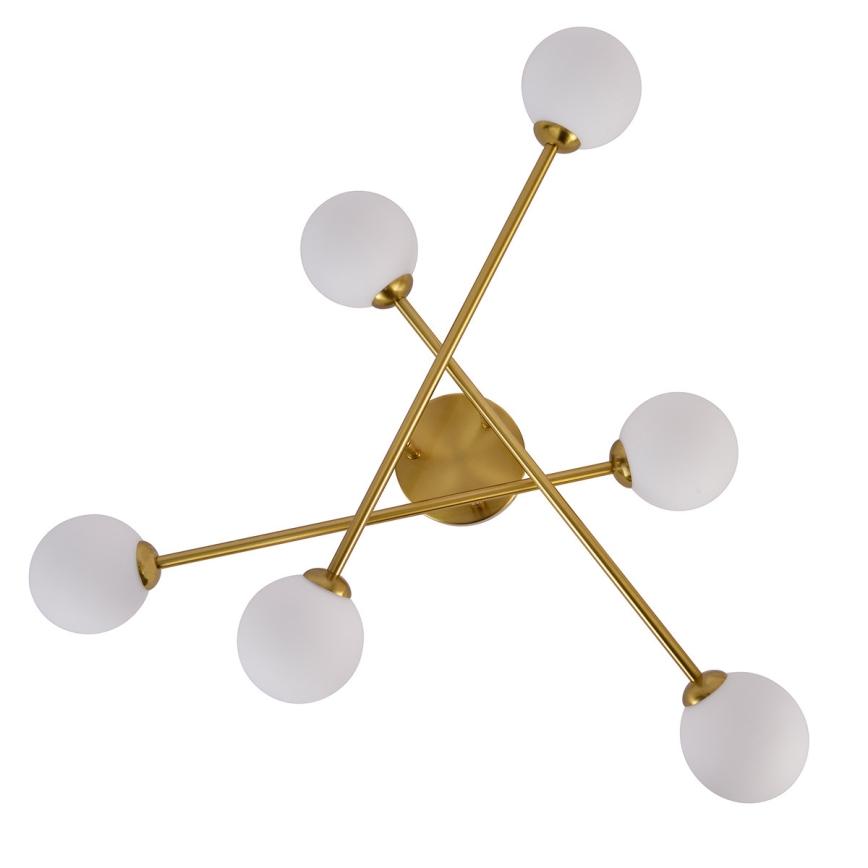 Полилей тип плафон DORADO 6xG9/28W/230V, златен