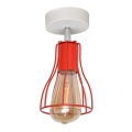 Полилей TUBE II 1xE27/15W/230V червен