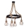 Полилей висящ на кабел ROPE ALEGRA 4xE27/10W/230V