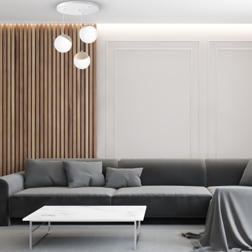 Полилей висящ на кабел SFERA WOOD 3xE14/40W/230V
