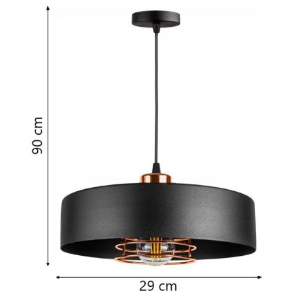 Полилей висящ на кабел VEST 1xE27/60W/230V