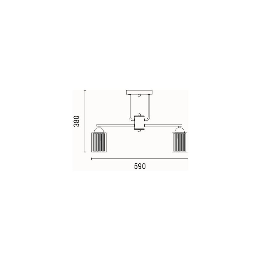 Полилей за повърхностен монтаж 5xE27/60W/230V