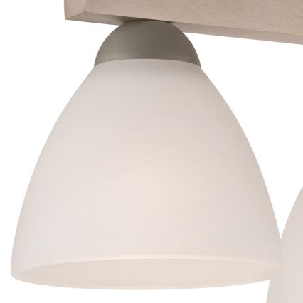 Полилей за повърхностен монтаж ADRIANO 3xE27/60W/230V бук