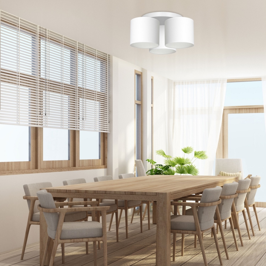 Полилей за повърхностен монтаж ARDEN 3xE27/60W/230V бял