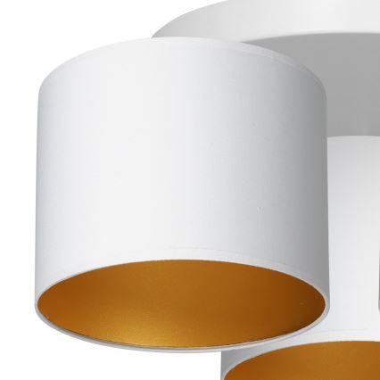 Полилей за повърхностен монтаж ARDEN 3xE27/60W/230V бял/златист
