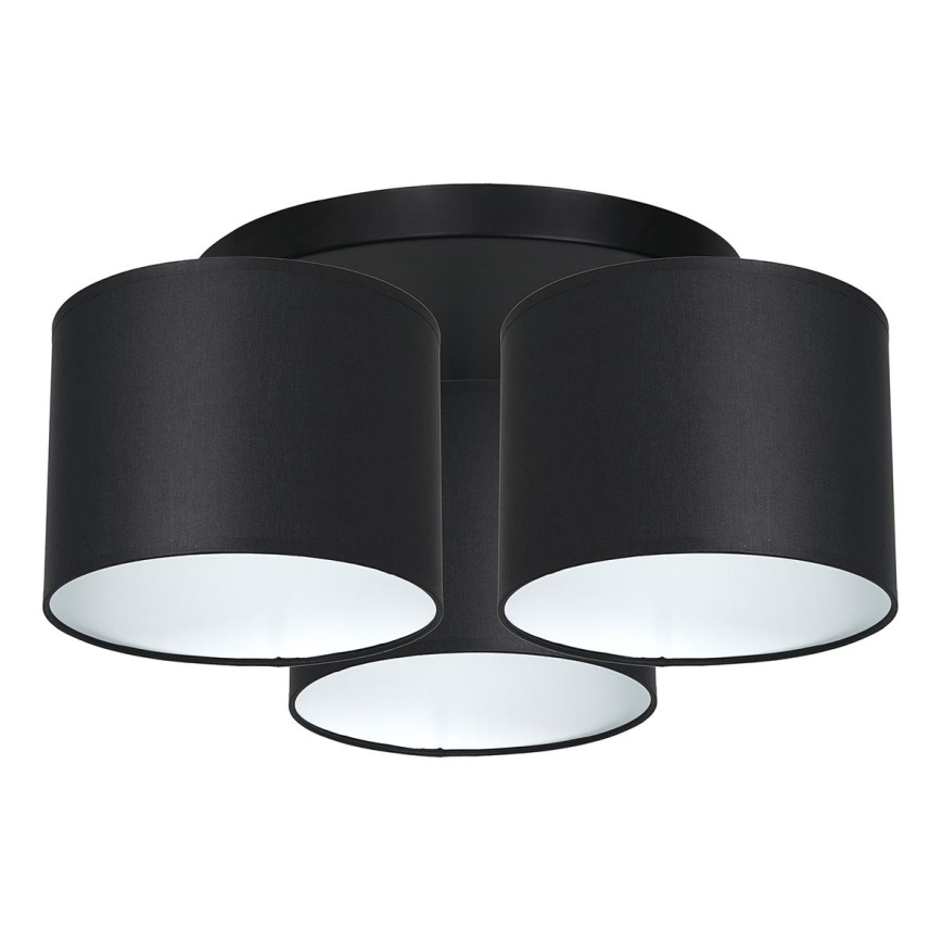 Полилей за повърхностен монтаж ARDEN 3xE27/60W/230V черен/бял