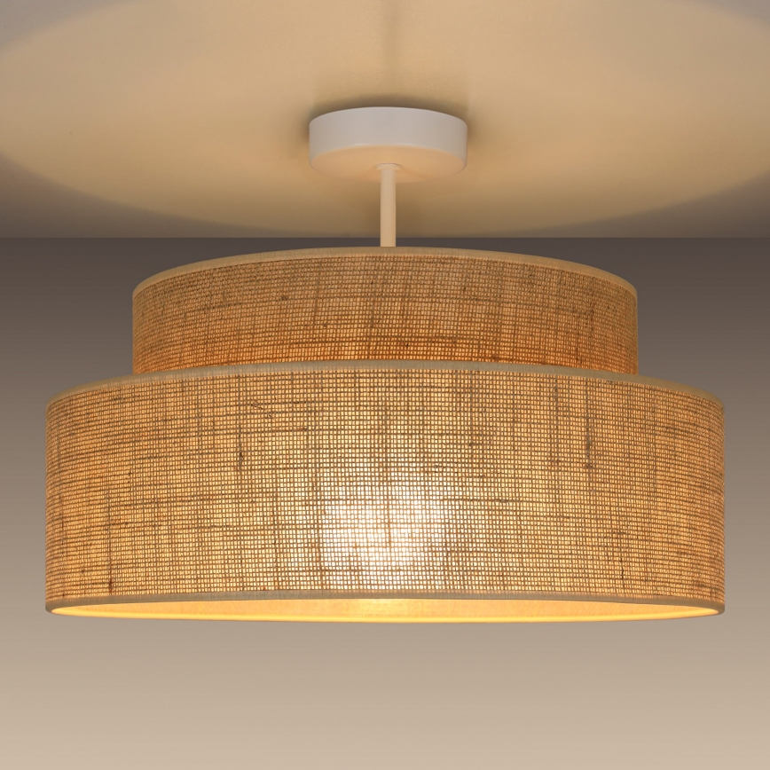 Полилей за повърхностен монтаж BOHO 1xE27/60W/230V бежов
