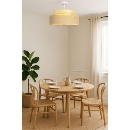 Полилей за повърхностен монтаж BOHO 1xE27/60W/230V ратан