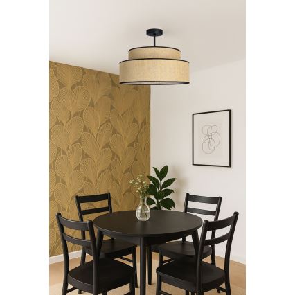 Полилей за повърхностен монтаж BOHO 1xE27/60W/230V Ø 40 см бежов
