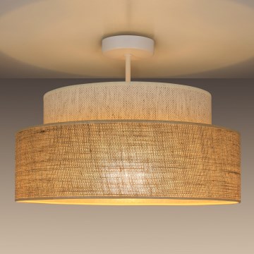 Полилей за повърхностен монтаж BOHO 1xE27/60W/230V Ø 40 см кремав/бежов
