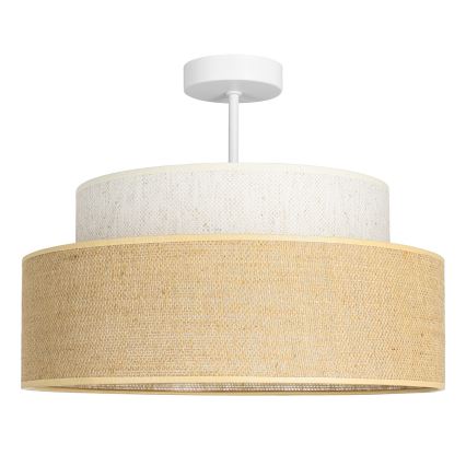 Полилей за повърхностен монтаж BOHO 1xE27/60W/230V кремав/бежов