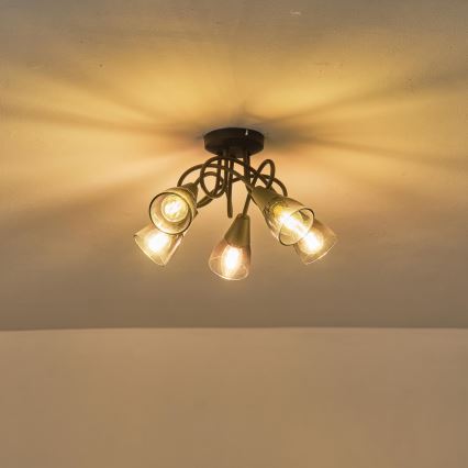 Полилей за повърхностен монтаж CLASSY 5xE14/7W/230V