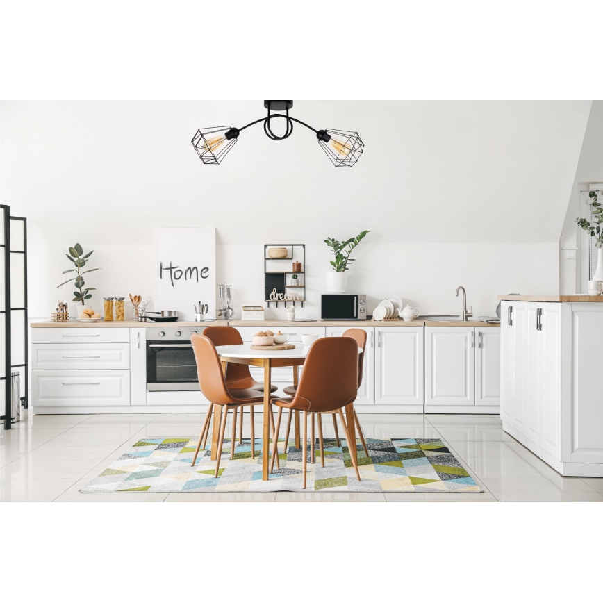 Полилей за повърхностен монтаж DIAMENT 2xE27/60W/230V