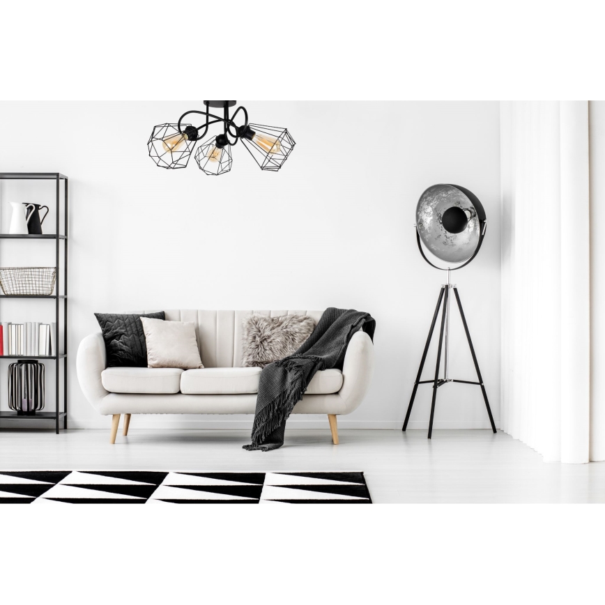 Полилей за повърхностен монтаж DIAMENT 3xE27/60W/230V