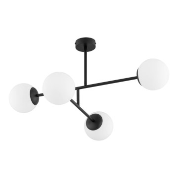 Полилей за повърхностен монтаж DILON 4xE14/10W/230V черен