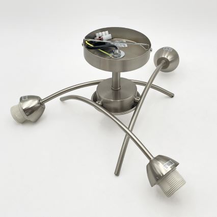 Полилей за повърхностен монтаж DONNA 3xE27/60W/230V никел