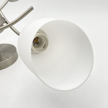 Полилей за повърхностен монтаж DONNA 3xE27/60W/230V никел