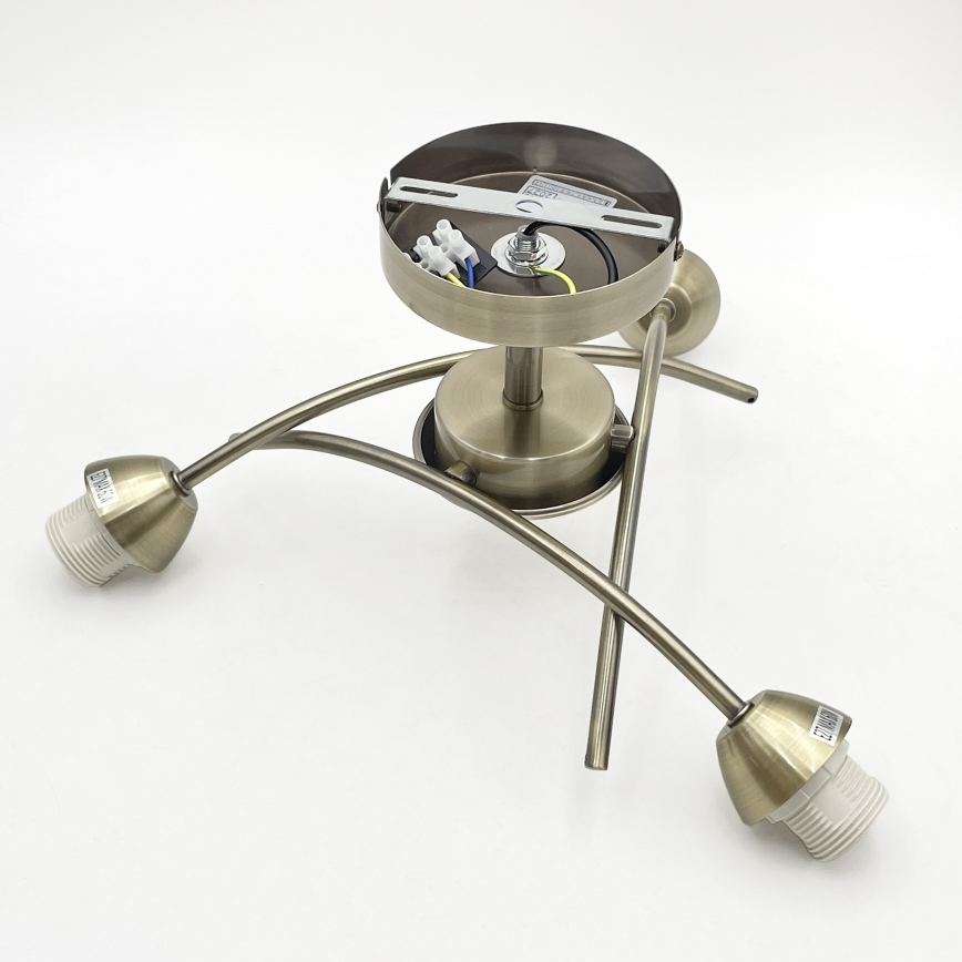 Полилей за повърхностен монтаж DONNA 3xE27/60W/230V патина