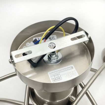 Полилей за повърхностен монтаж DONNA 5xE27/60W/230V никел