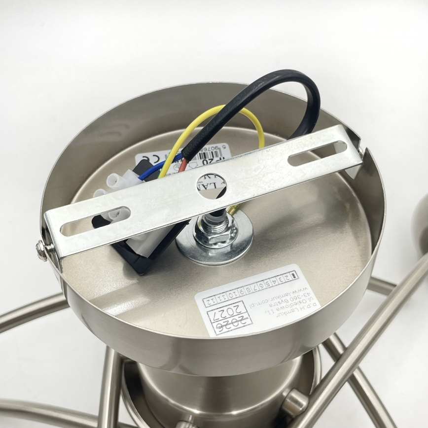 Полилей за повърхностен монтаж DONNA 5xE27/60W/230V никел