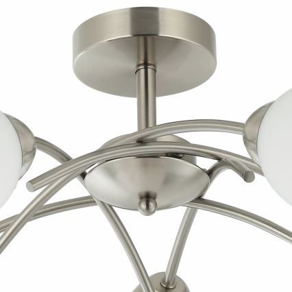 Полилей за повърхностен монтаж DONNA 5xE27/60W/230V никел