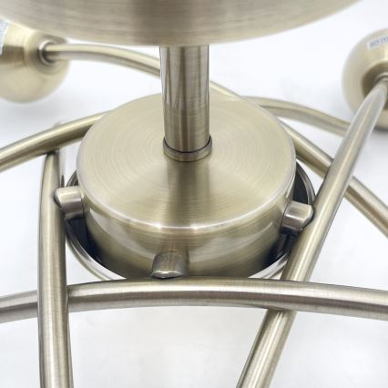 Полилей за повърхностен монтаж DONNA 5xE27/60W/230V патина