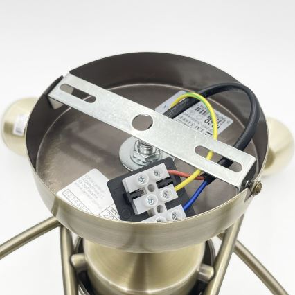 Полилей за повърхностен монтаж DONNA 5xE27/60W/230V патина