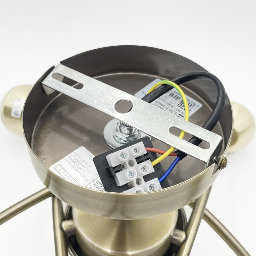 Полилей за повърхностен монтаж DONNA 5xE27/60W/230V патина