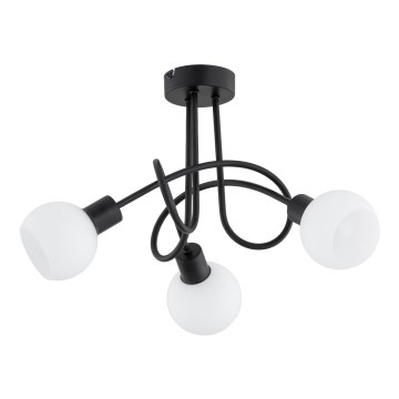 Полилей за повърхностен монтаж ERYKA 3xE14/10W/230V черен