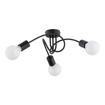 Полилей за повърхностен монтаж FARTA 3xE27/15W/230V черен